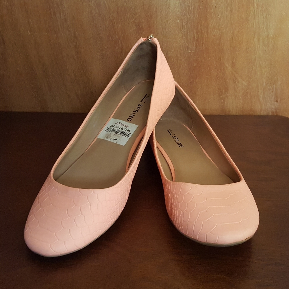 Women's Shoes Size 6.5 Coral Peach - Picture 6 of 12